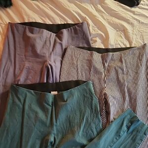 a new day Womens' Leggings Set - Teal, Purple/Charcoal, Black and White